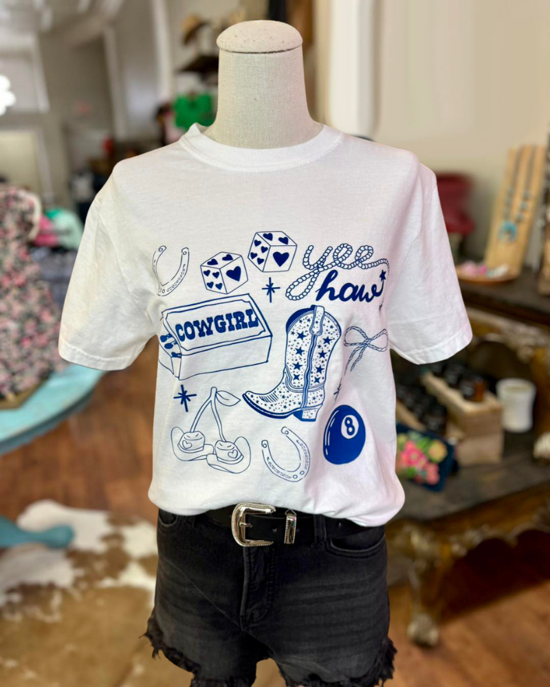 Fashion Cowgirl Roundneck Tee