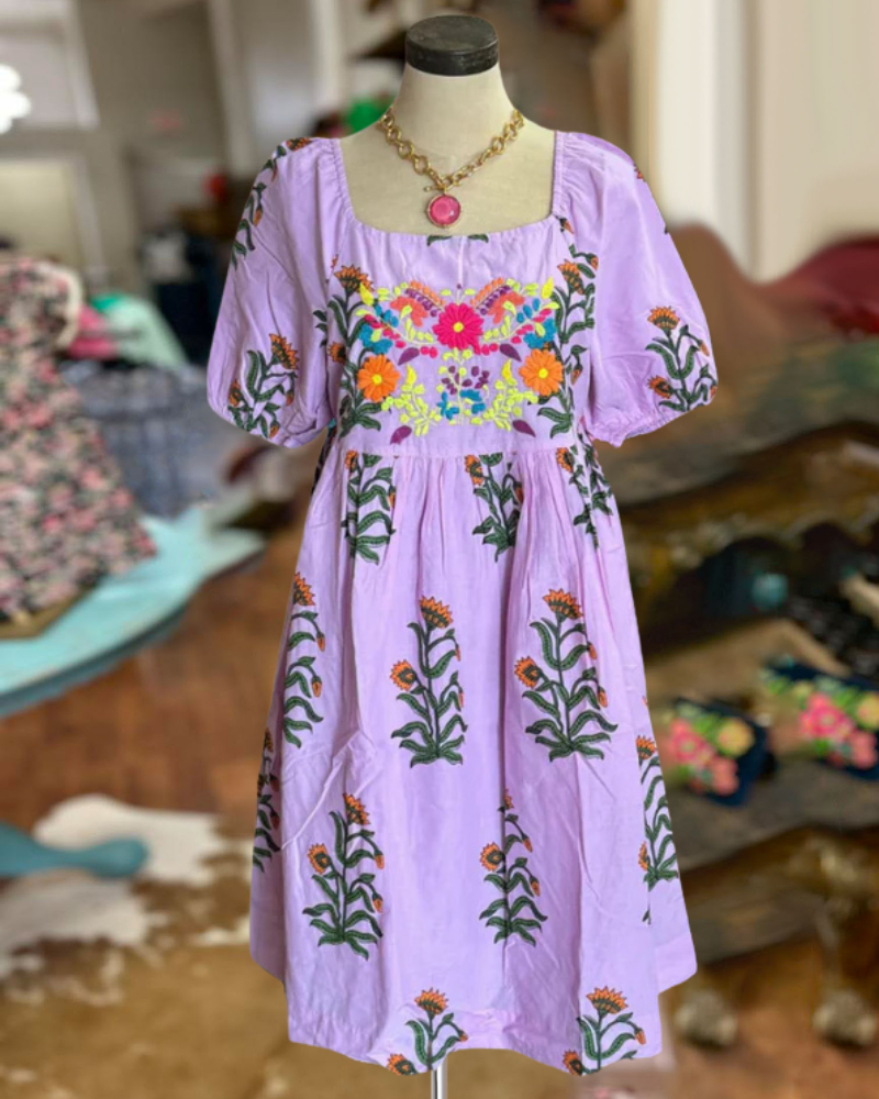 Floral Violet Dress